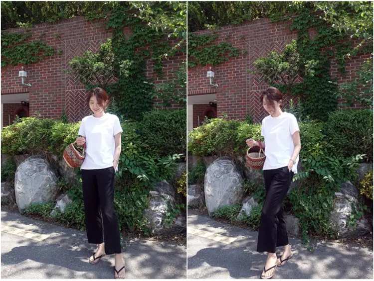 White Korean Style Puffy Top Cotton Summer Top — feature 46