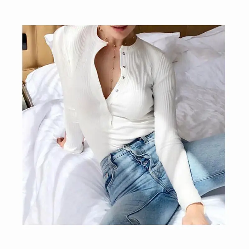 Pink Long Sleeve Ribbed Jumpsuit for Women