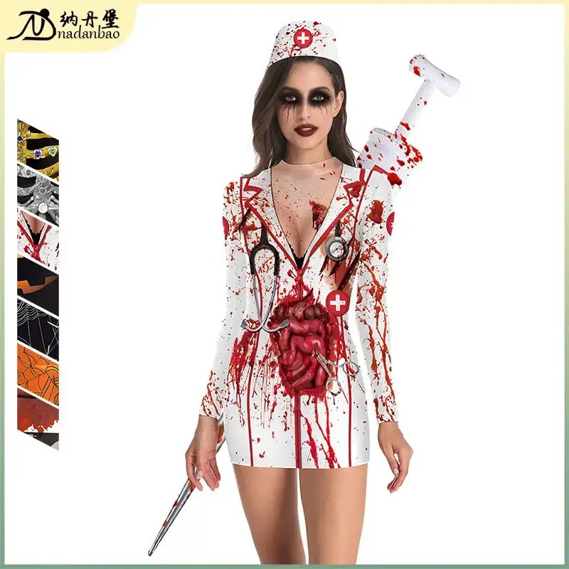 Halloween Pumpkin Mask Short Sleeve Top for Women - Image 8