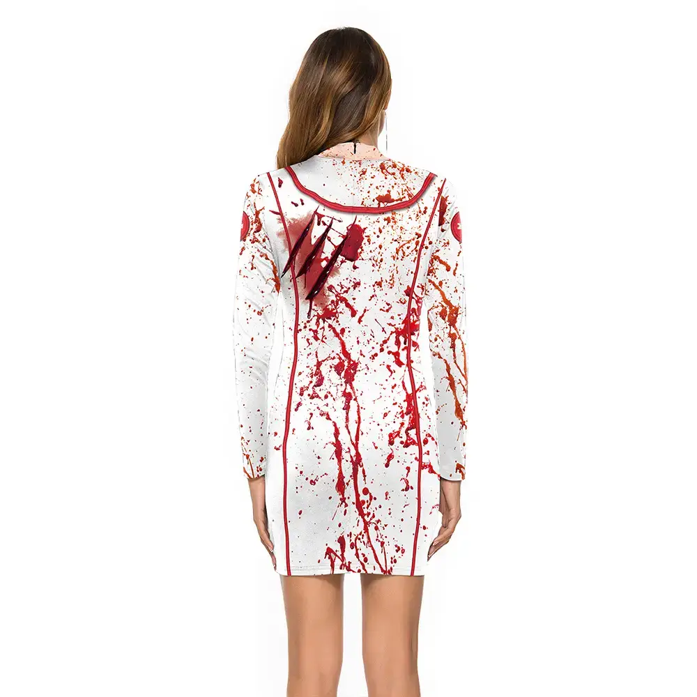 Halloween Pumpkin Mask Short Sleeve Top for Women - Image 9