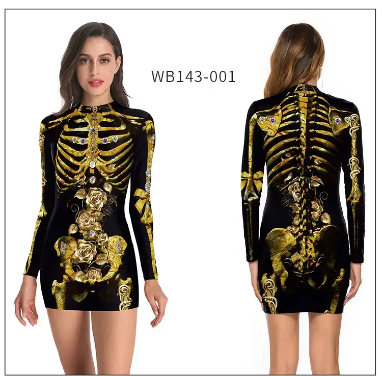 Halloween Pumpkin Mask Short Sleeve Top for Women — feature 15
