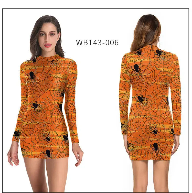Halloween Pumpkin Mask Short Sleeve Top for Women — feature 20