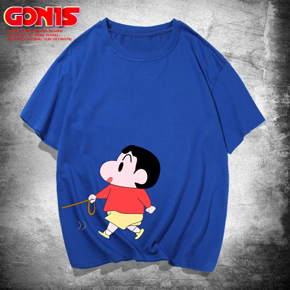 Blue Cotton T-shirt with Cartoon Print for Boys - Image 13