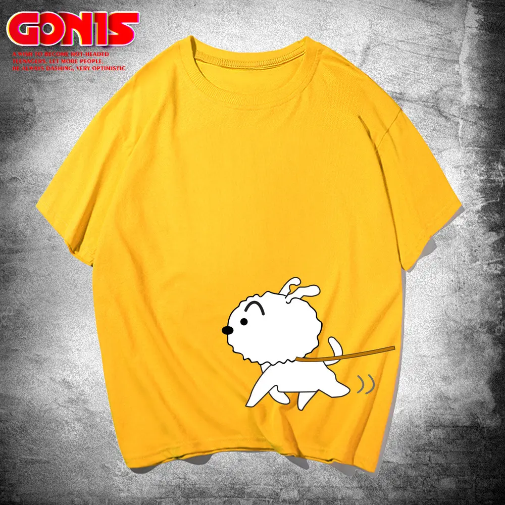Blue Cotton T-shirt with Cartoon Print for Boys - Image 3