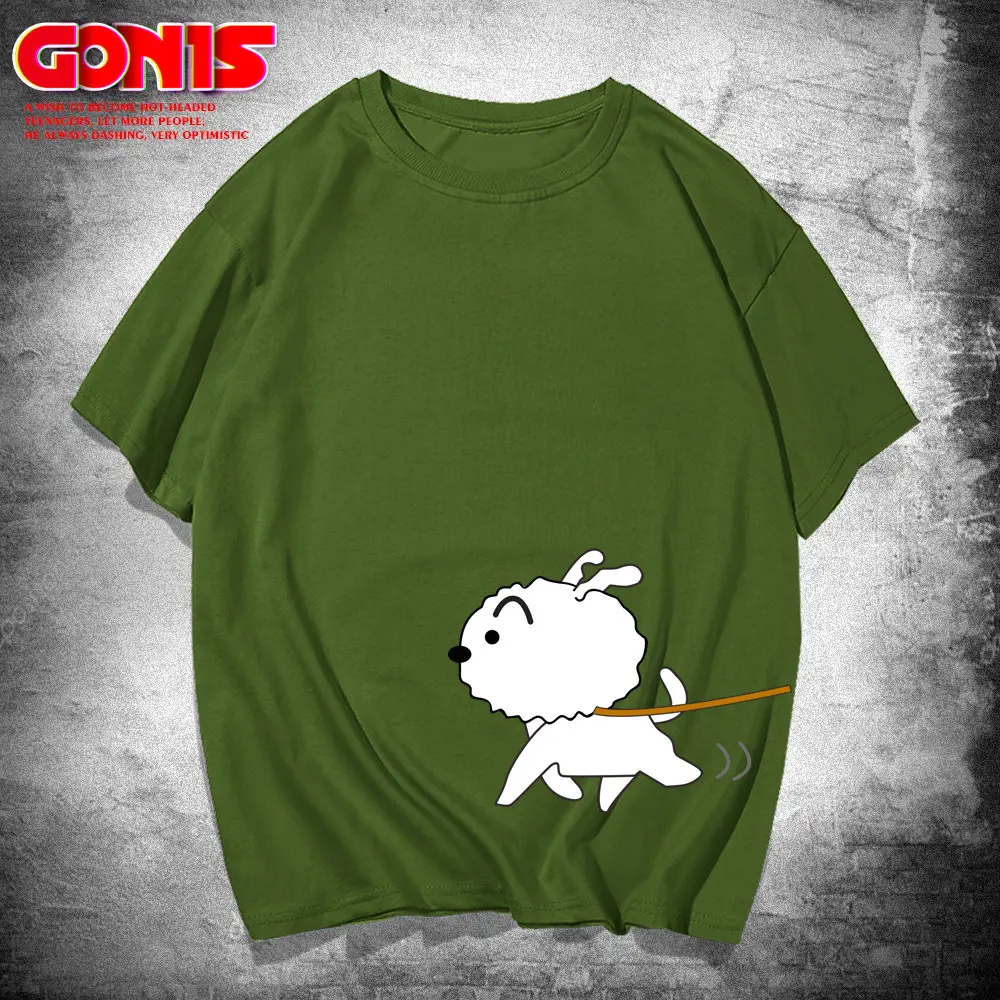Blue Cotton T-shirt with Cartoon Print for Boys - Image 6
