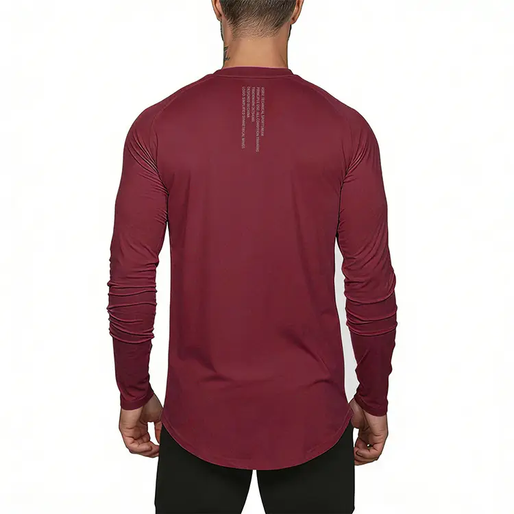 Men's American Style Long Sleeve T-Shirt Black Camo — feature 24