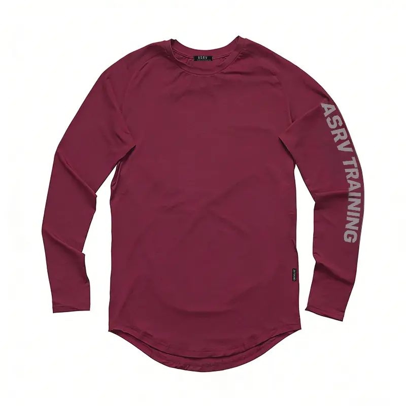 Men's American Style Long Sleeve T-Shirt Black Camo - Image 3