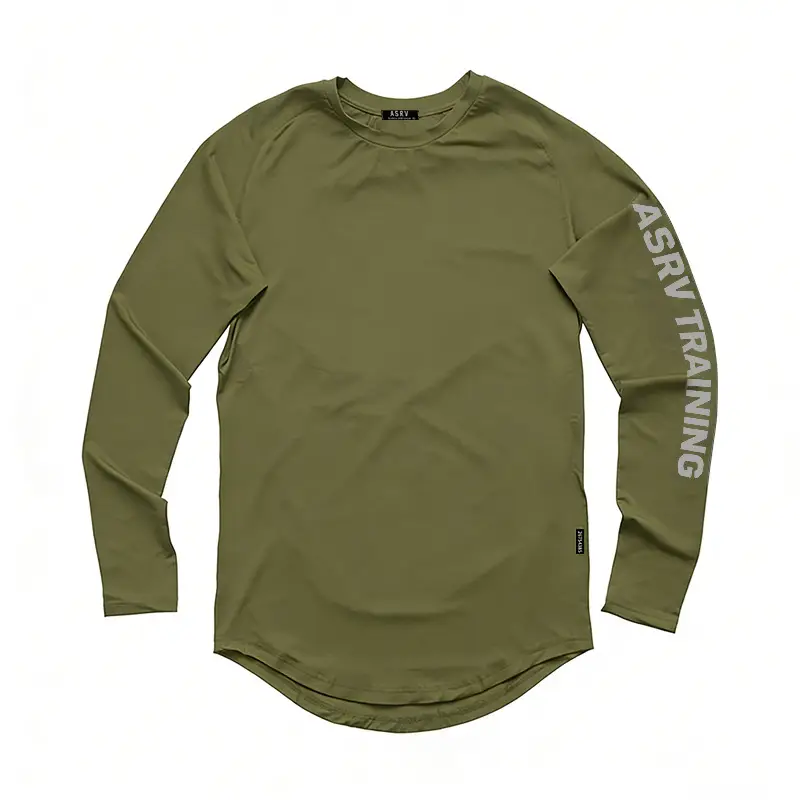 Men's American Style Long Sleeve T-Shirt Black Camo - Image 5