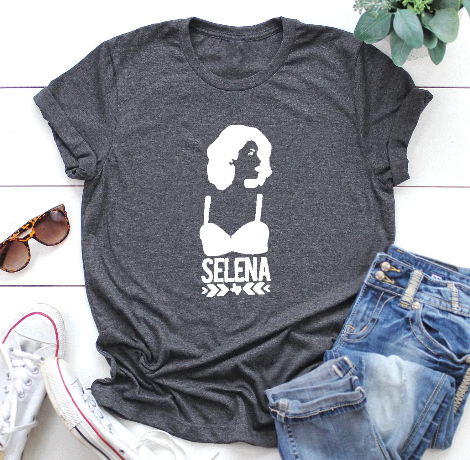 Selena Graphic T-Shirt Maroon Women Men Streetwear - Image 11