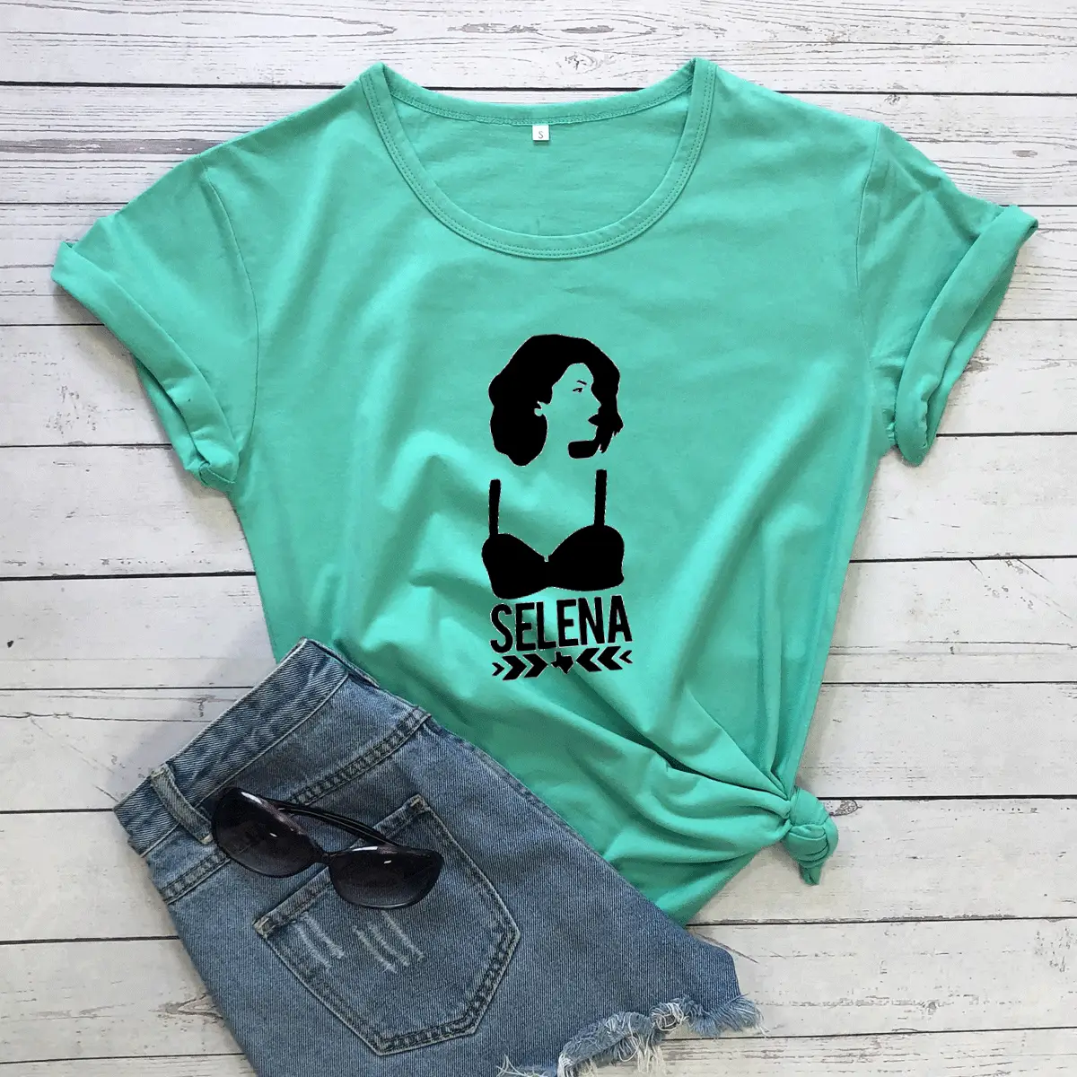 Selena Graphic T-Shirt Maroon Women Men Streetwear - Image 12