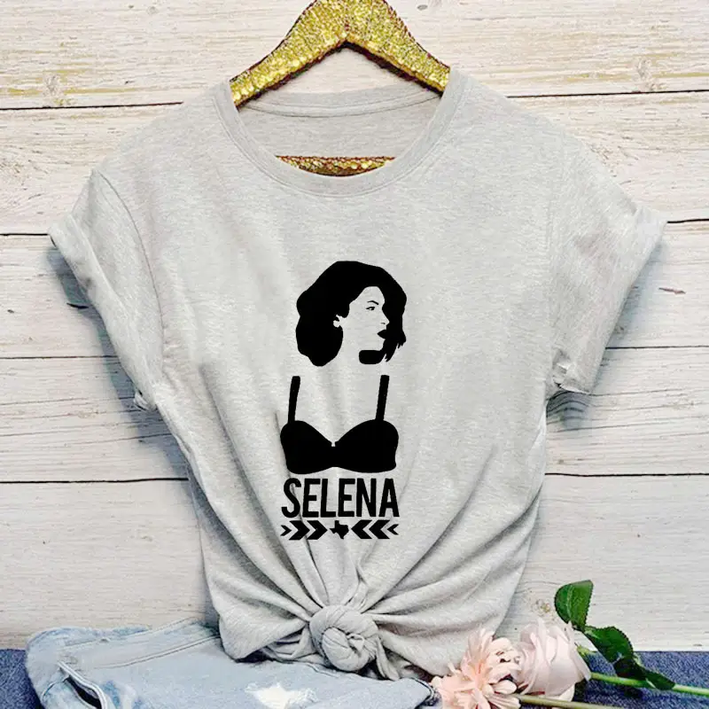 Selena Graphic T-Shirt Maroon Women Men Streetwear - Image 3