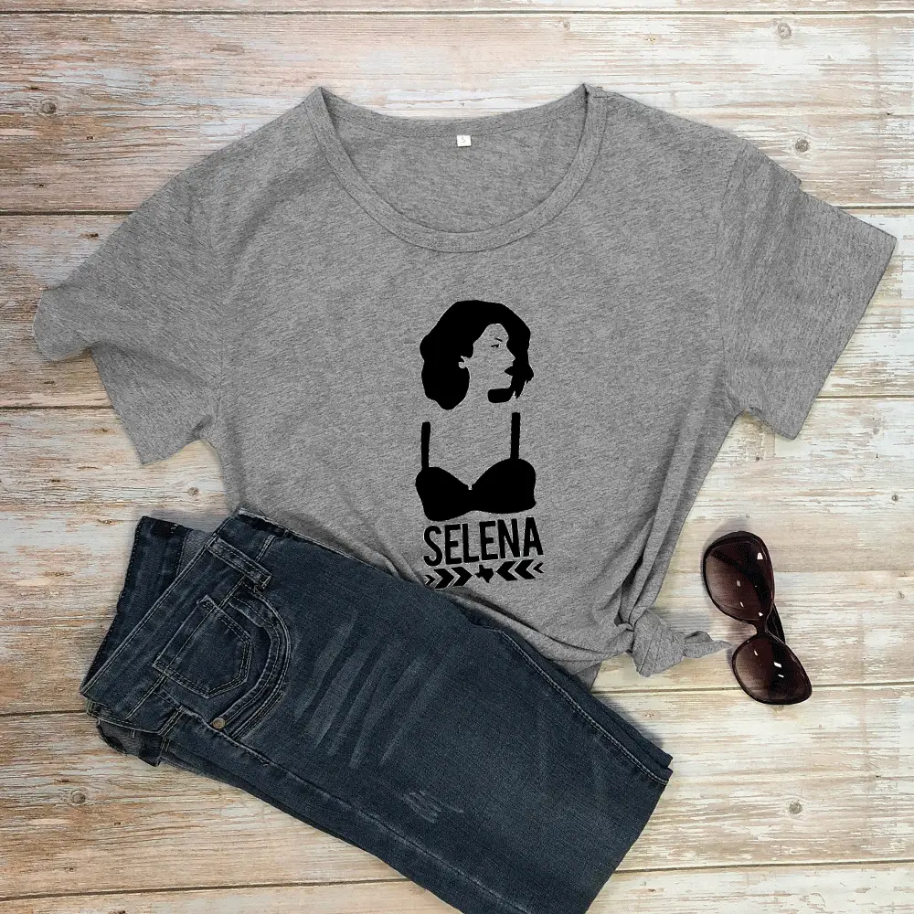 Selena Graphic T-Shirt Maroon Women Men Streetwear - Image 4
