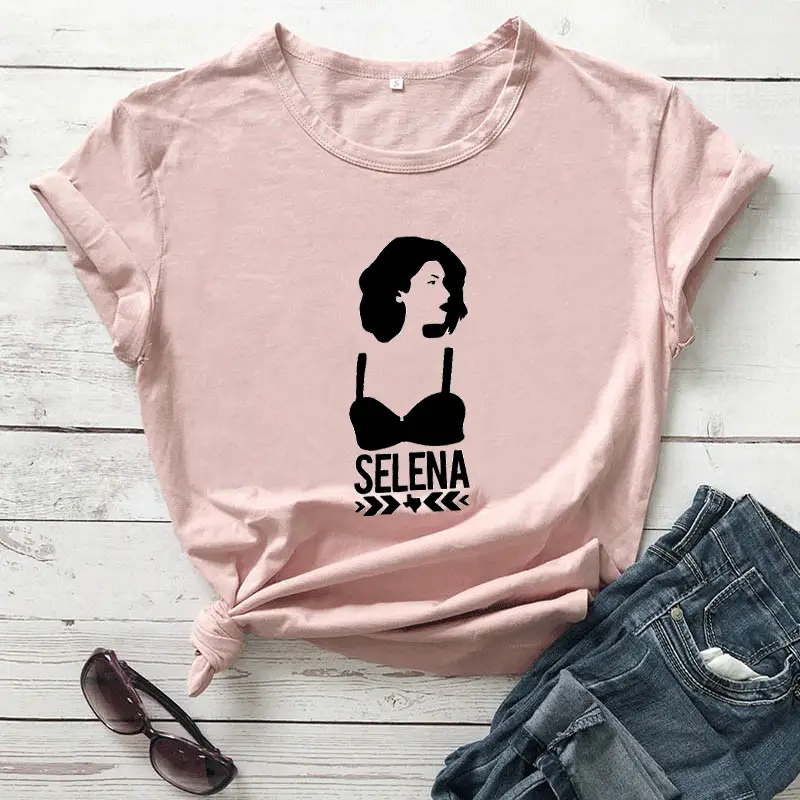 Selena Graphic T-Shirt Maroon Women Men Streetwear - Image 7