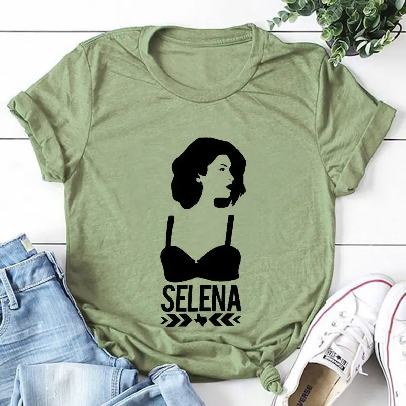 Selena Graphic T-Shirt Maroon Women Men Streetwear - Image 8