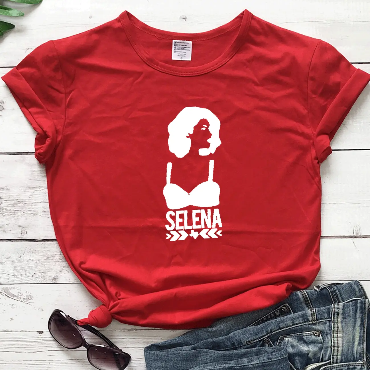 Selena Graphic T-Shirt Maroon Women Men Streetwear - Image 9