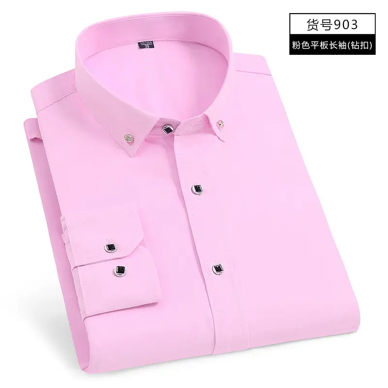 Men's Blue Striped Long Sleeve Shirt 207