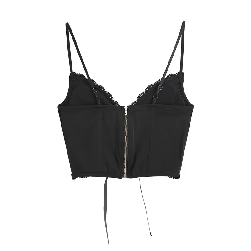 Black Lace Camisole Women's Summer Wear - Image 5