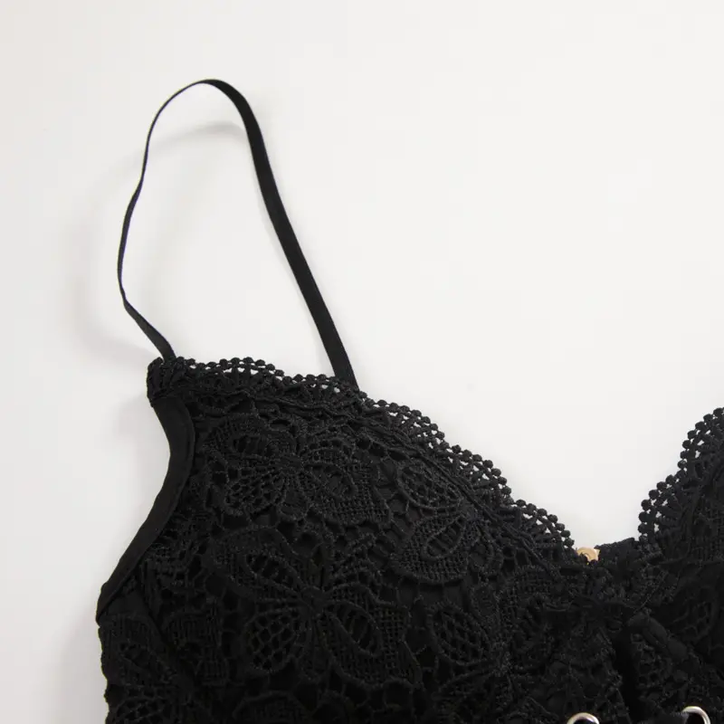 Black Lace Camisole Women's Summer Wear - Image 6