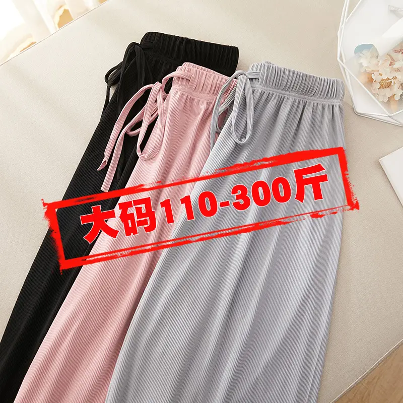 Wide Leg Pants for Women Summer Light Grey Loose Fit - Image 5