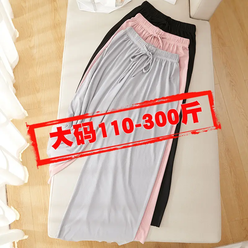 Wide Leg Pants for Women Summer Light Grey Loose Fit - Image 6