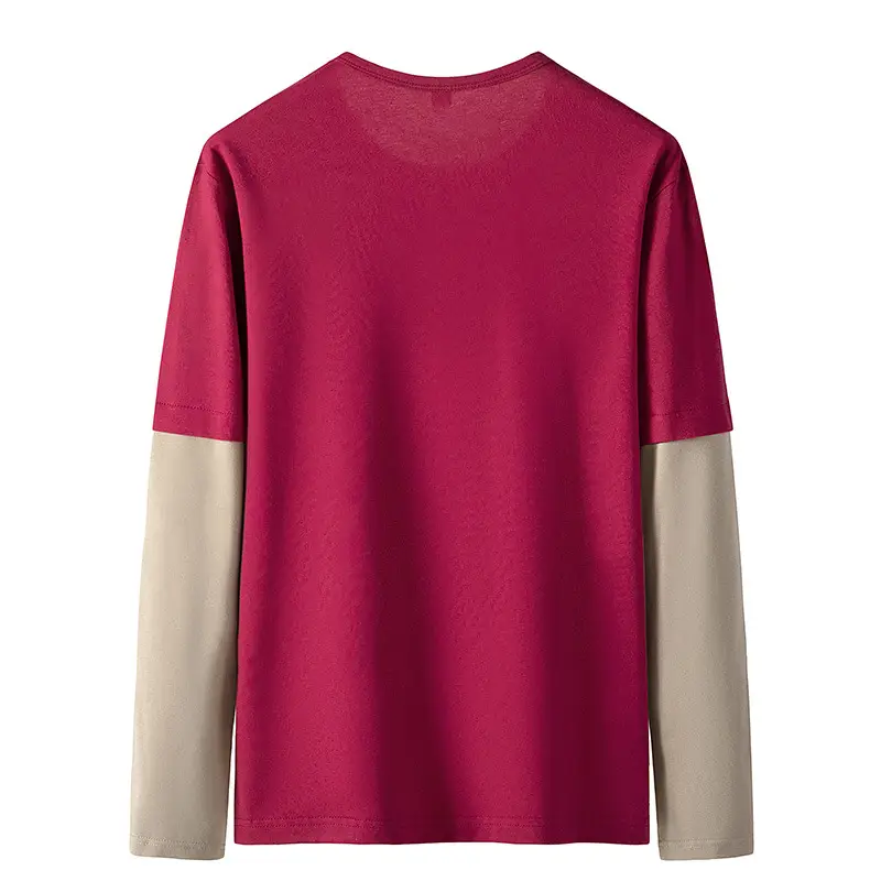 Men Black Raglan Color Block T-Shirt All Cotton - Image 7