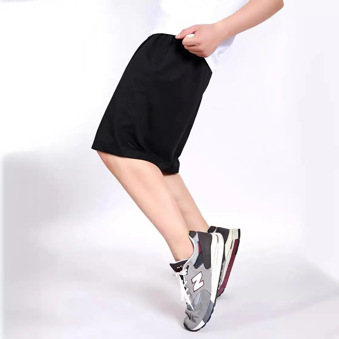 Men Cotton Shorts Gray Yellow Stripes Extra Large - Image 11