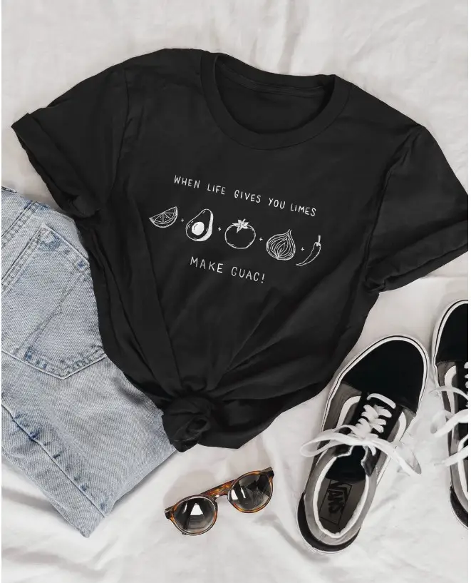 Black Graphic T-Shirt for Men Women Casual Wear - Image 2