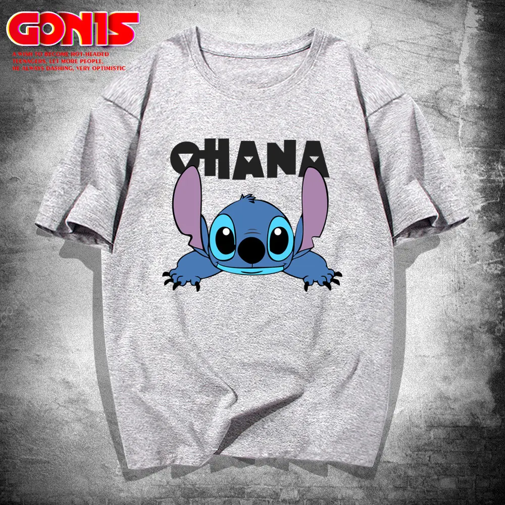Men Women Stitch Super Hot Cartoon T-Shirt Green Large - Image 7