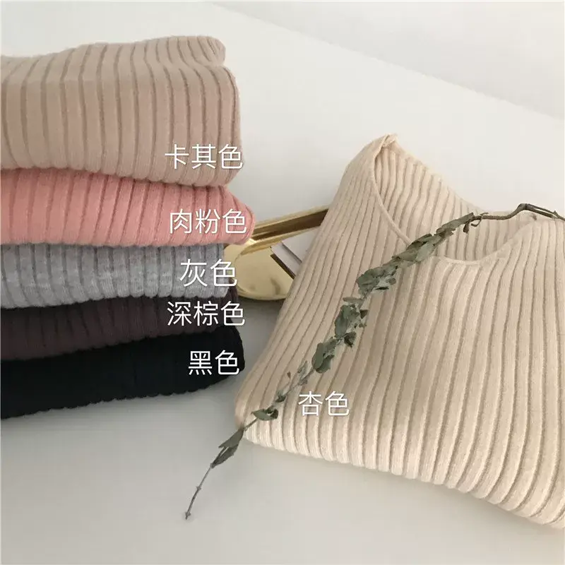 Women V-Neck Knitted Sweater Slim Fit Beige — feature 5