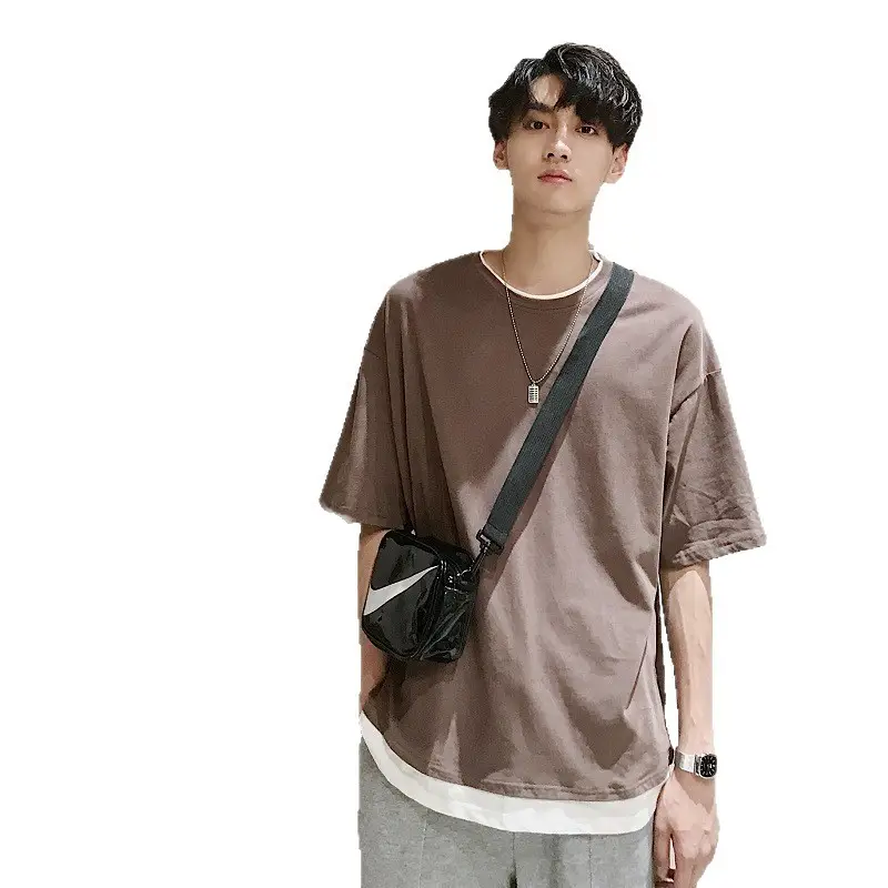 Summer Loose Fit Green T-Shirt for Men - Image 12