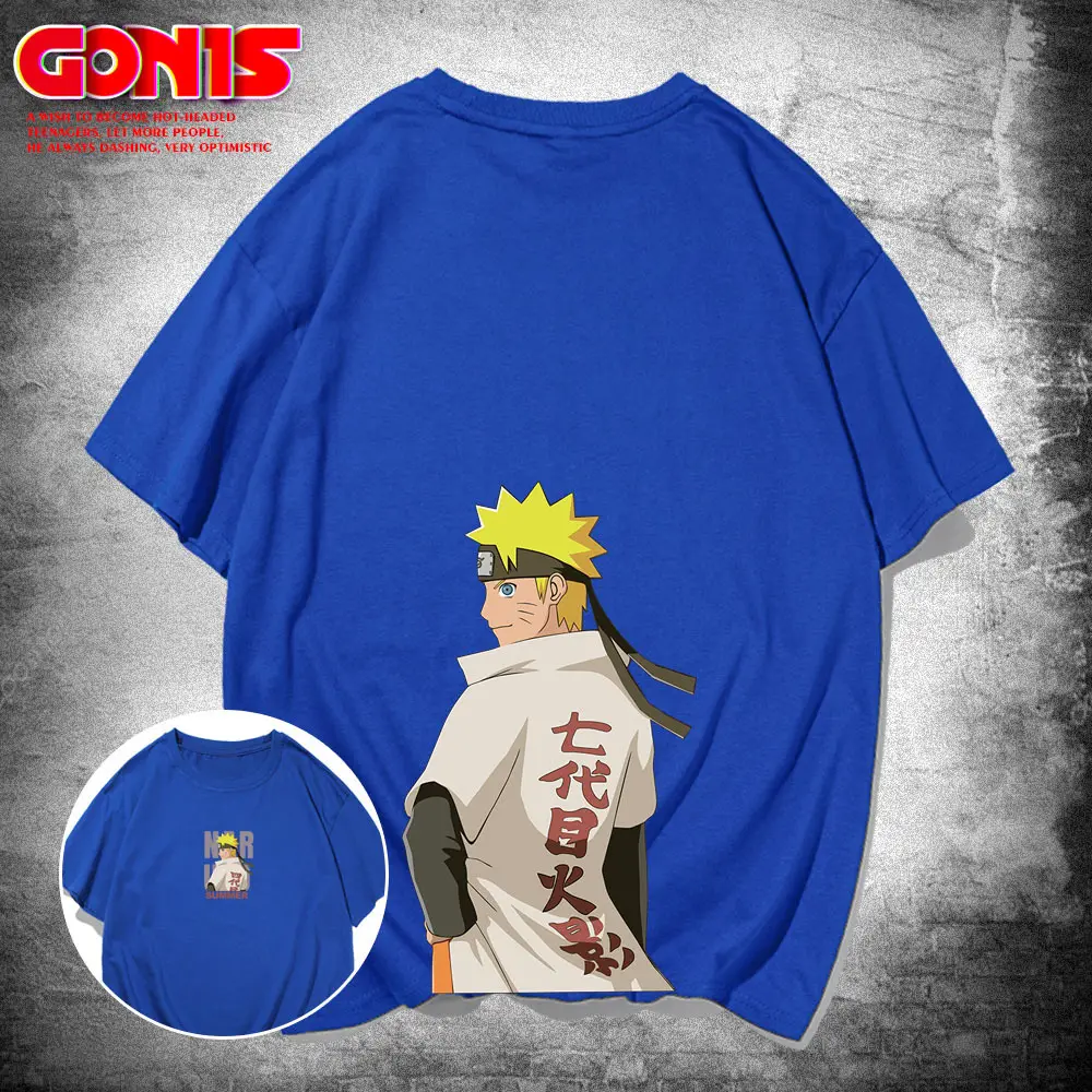 Naruto Anime T-Shirt Pink Short Sleeve Teenager