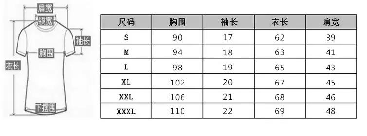 尺码表1