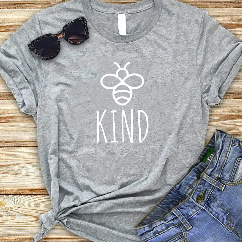 Bees & Kind Tee for Men Women White Short Sleeve - Image 4
