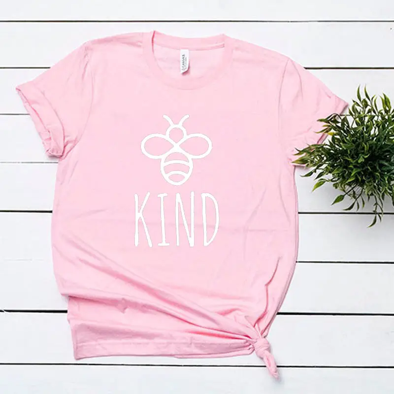 Bees & Kind Tee for Men Women White Short Sleeve - Image 5