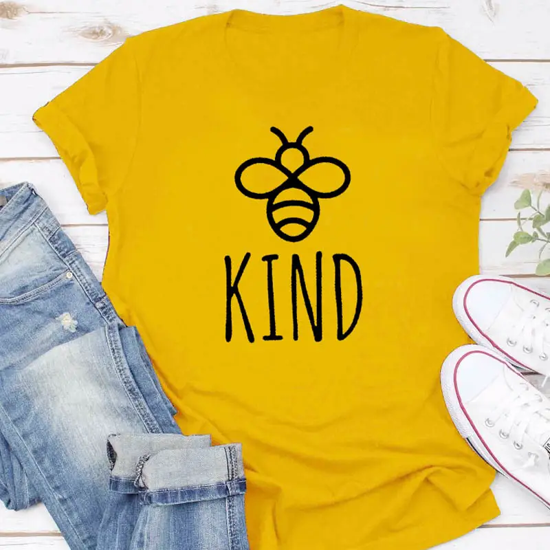 Bees & Kind Tee for Men Women White Short Sleeve - Image 6