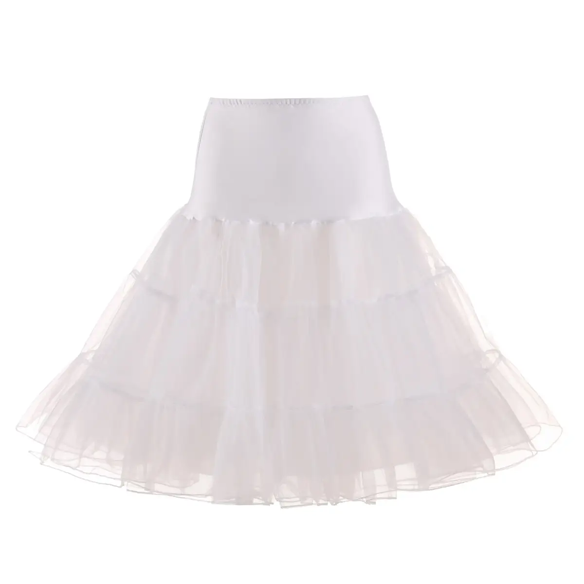 Red White Tulle Ball Skirt for Women Wedding Dress - Image 2