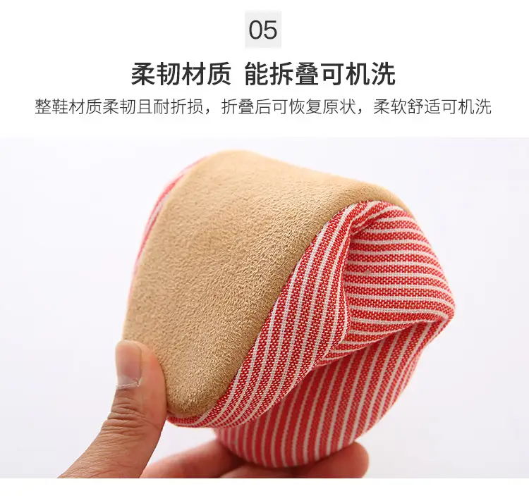 Japanese-style home soft bottom wooden floor cotton slippers autumn and winter indoor couples non-slip soft bottom cotton slippers wholesale — feature 6