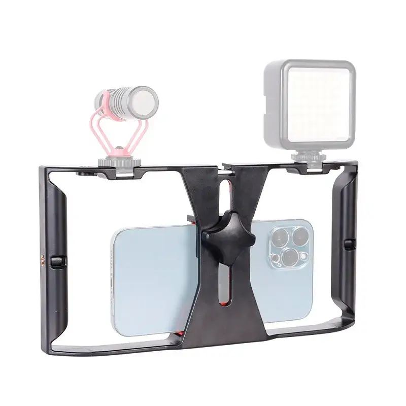 Rotating Pan-Tilt Stabilizer with Fill Light for Mobile Phones - Image 2