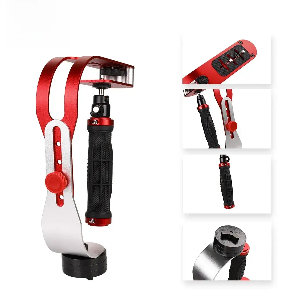 Rotating Pan-Tilt Stabilizer with Fill Light for Mobile Phones - Image 3