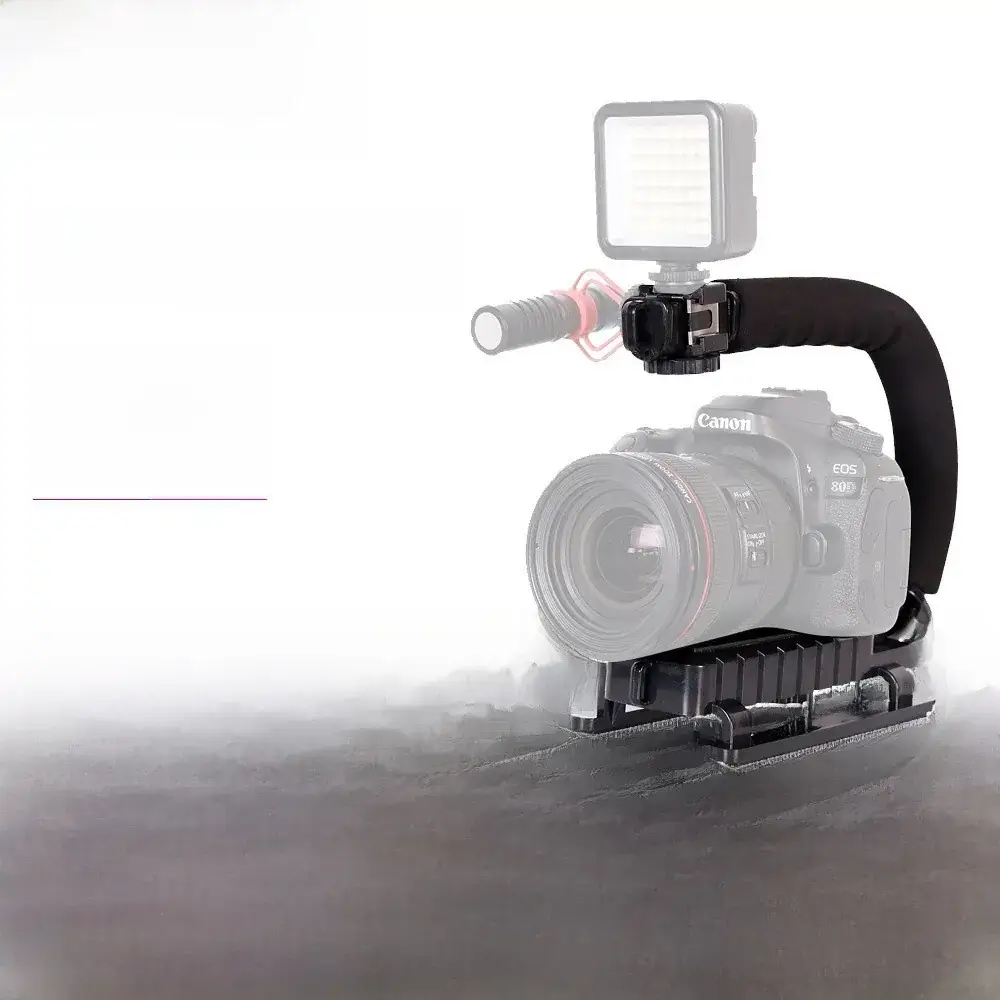 Rotating Pan-Tilt Stabilizer with Fill Light for Mobile Phones - Image 5