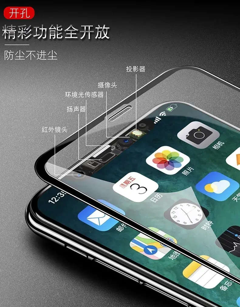 Apple 17 Pro Max Tempered Glass Screen Protector Full Screen — feature 12