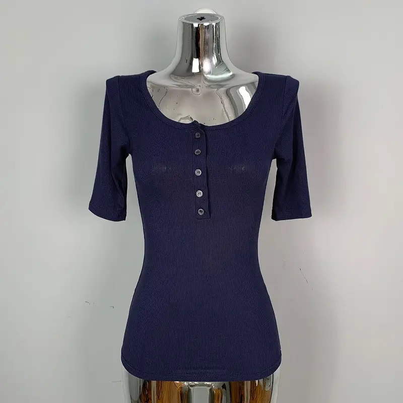 Dark blue short sleeve