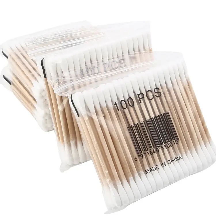 100 Pcs Cotton Swabs Double Head Makeup Remover - Image 5
