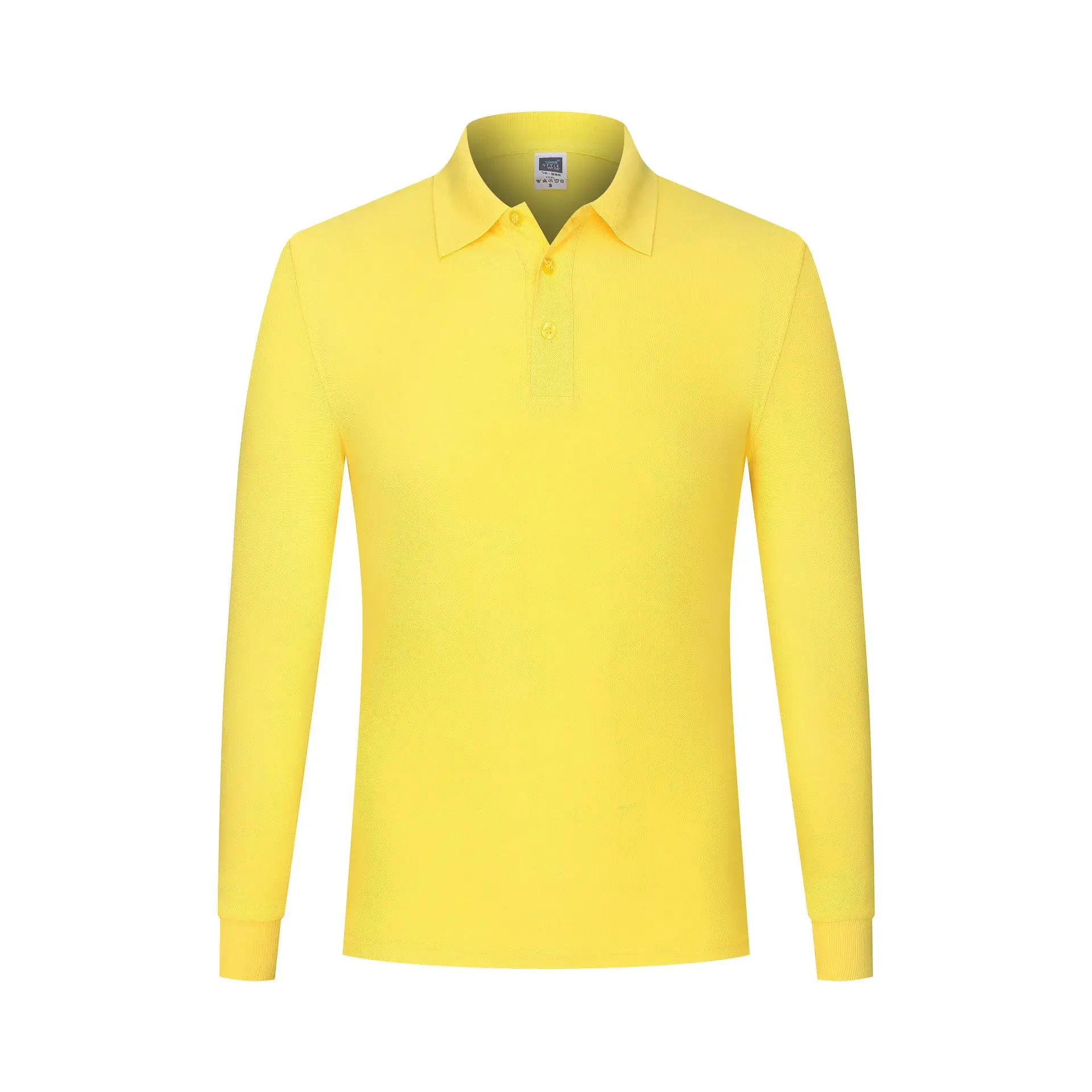 Red Long Sleeve Polo Shirt for Men Women Corporate Style - Image 3
