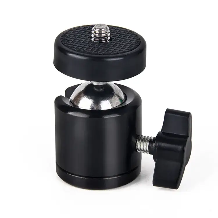 Universal Phone Bracket Screw Clip Head Dual Position Camera Tripod Head