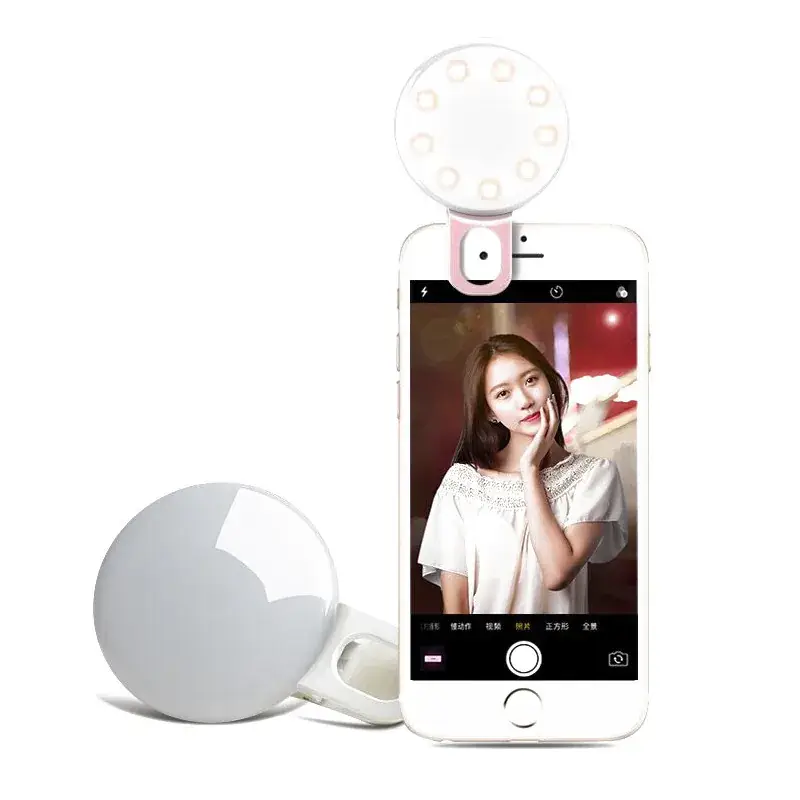 Universal Phone Bracket Screw Clip Head Dual Position Camera Tripod Head