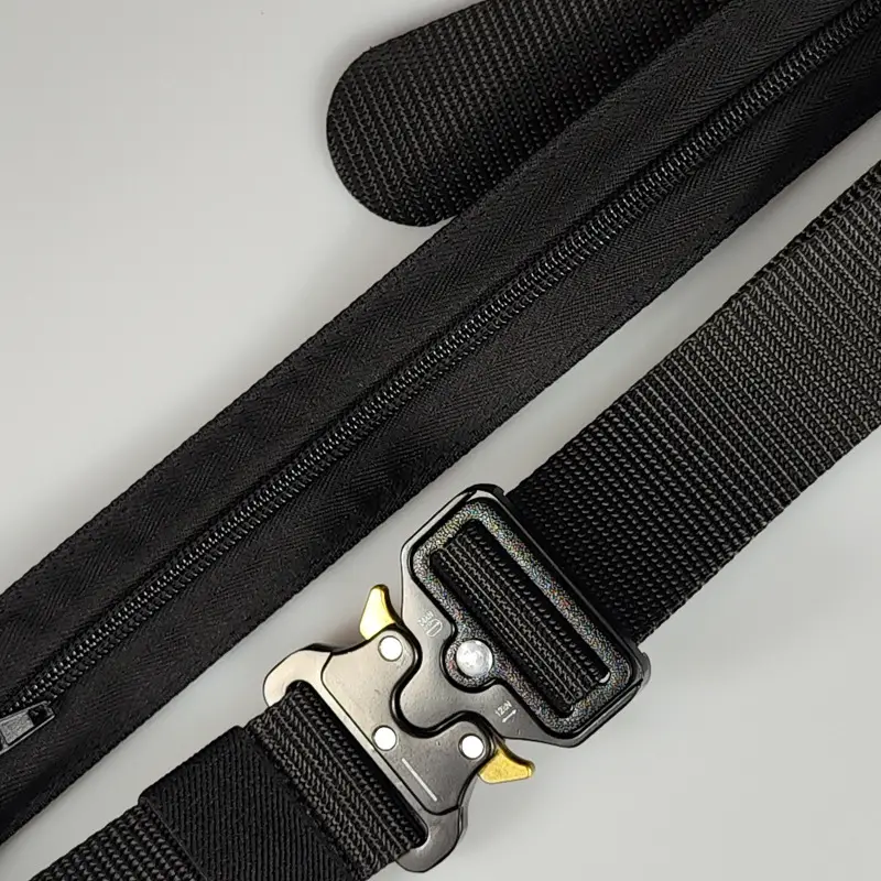 Tactical Hidden Money Belt Men Nylon Cobra Buckle Quick Hair