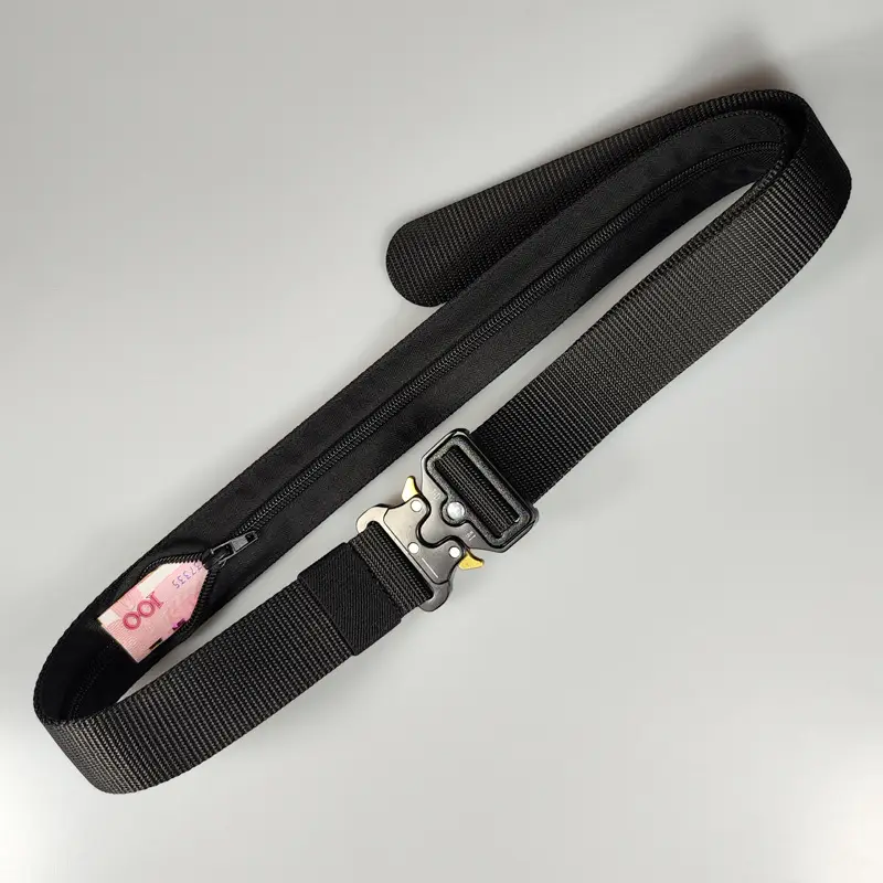 Tactical Hidden Money Belt Men Nylon Cobra Buckle Quick Hair — feature 11