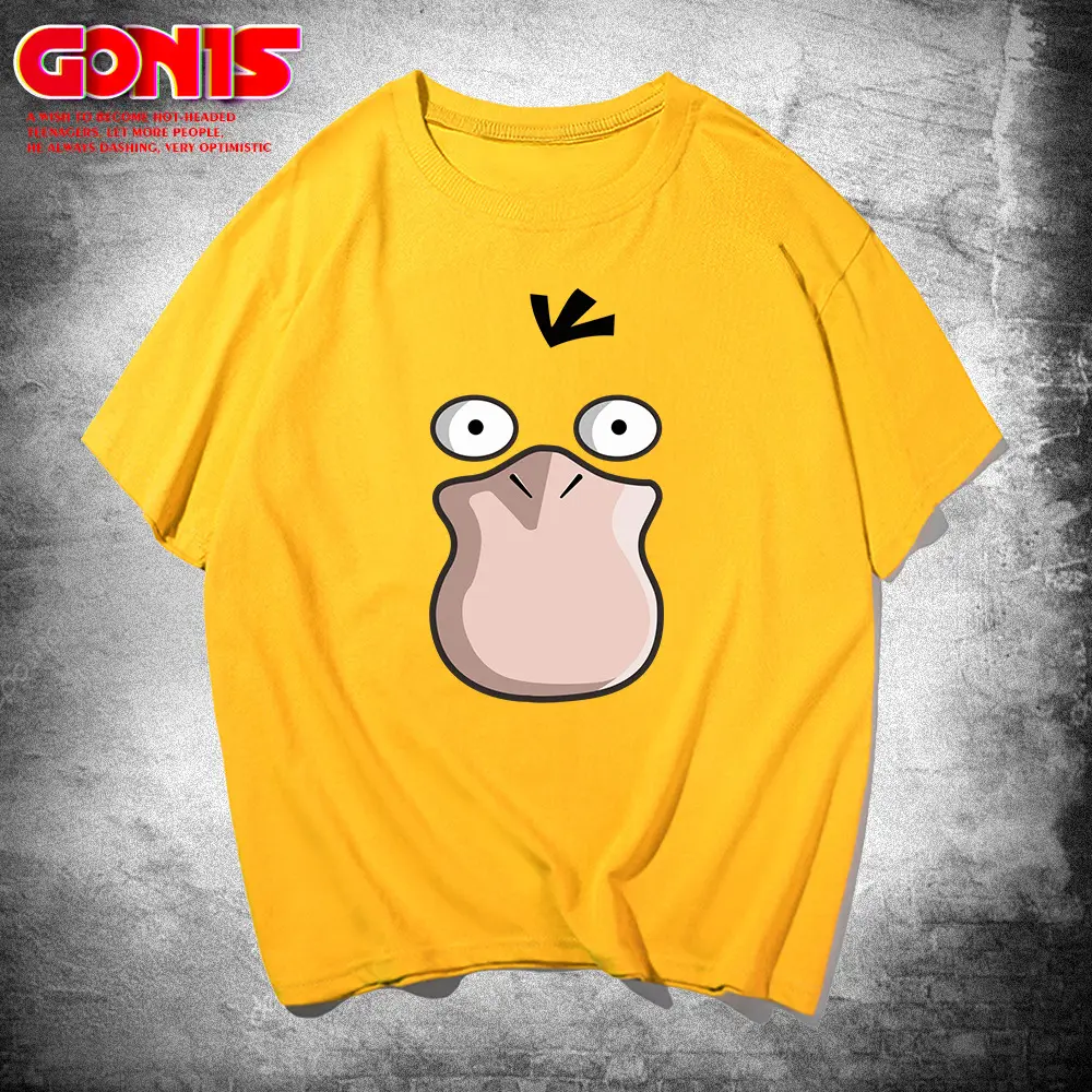 Pikachu Print Blue T-Shirt for Men Women Summer