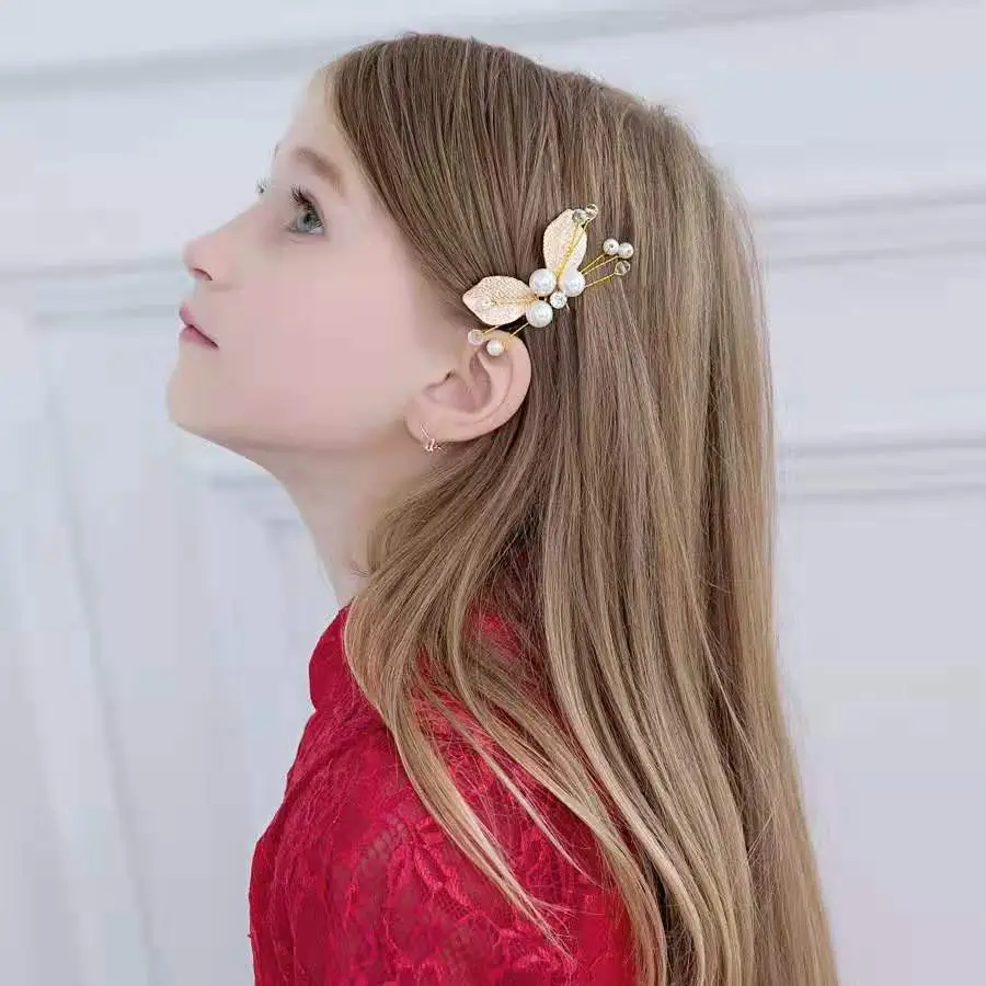 Girls Princess Headband Flower Wreath Mesh Hair Accessory